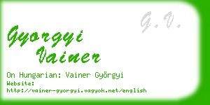 gyorgyi vainer business card